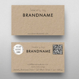 Papel natural Premium Kraft, tarjeta de visita de 
