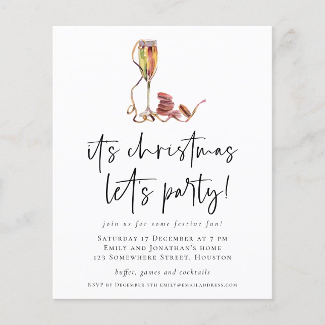 PAPEL | Navidades de champagne inviten al Fiesta (Frente)