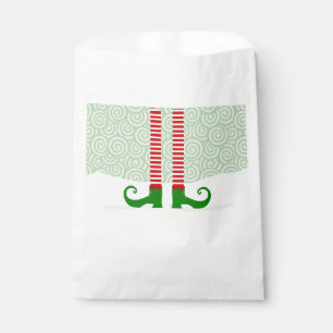 Papel Navidades de Elf Legs tratan la bolsa