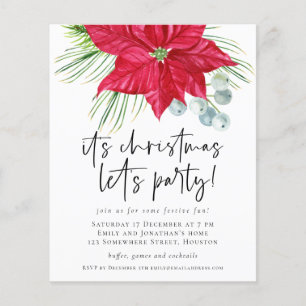 PAPEL   Navidades de Poinsettia Inviten al Fiesta
