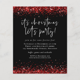 PAPEL | Navidades Purpurinas rojos inviten al Fies