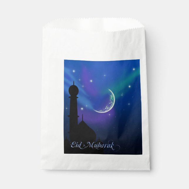 Papel Noche mágica de Eid - Bolsa islámica de bienvenida (Anverso)