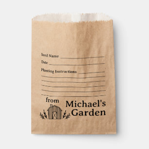Papel Nombre personalizado Envoltura de la bolsa de semi
