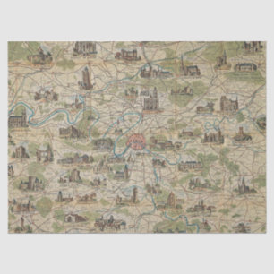 Papel o descomposición del mapa de Francia vintage