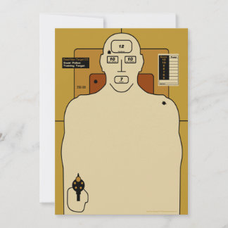 Papel objetivo, objetivo de disparo de un hombre d