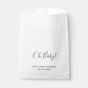 Papel ¡Oh bebé! Favor de la bolsa Baby Shower de regal