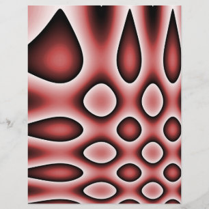 Papel Origami, Puntos y Lágrimas Abstractas Rojas