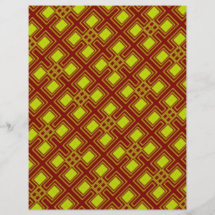 Papel Origami Rojo Amarillo Personalizable Arte Ho