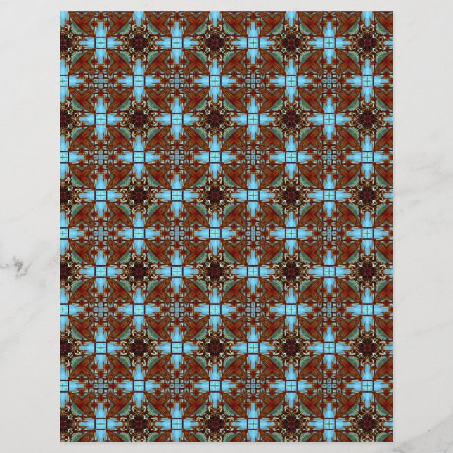 Papel original Personalizable azul marrón arte de  (Frente)