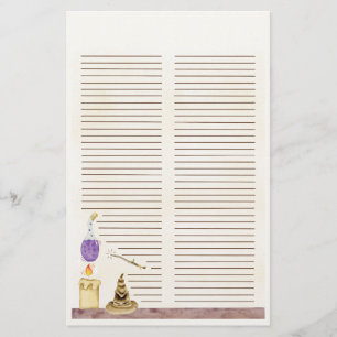 Papel ortográfico de escritura Wiccan Witch - mági