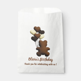 Papel Osito de chocolate lindo Bebé bolsa de favores