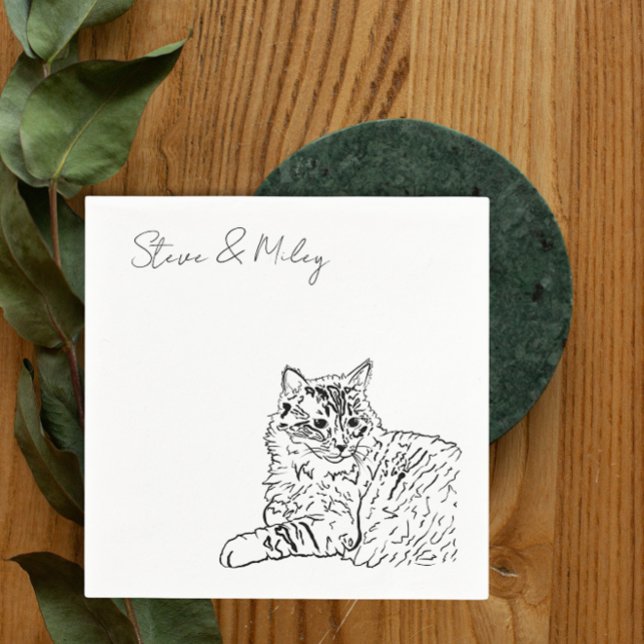 Papel Pantalones de gato para la servilleta de cóctel bo (Subido por el creador)