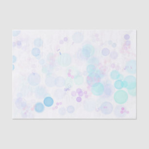 Papel papel tisular de las burbujas azules