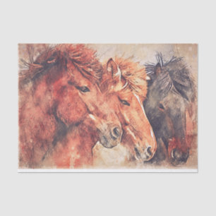 Papel para caballos, collage o papel tisular.