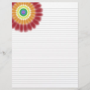Papel para carpeta rayada 8.5x11" Explosión de arc