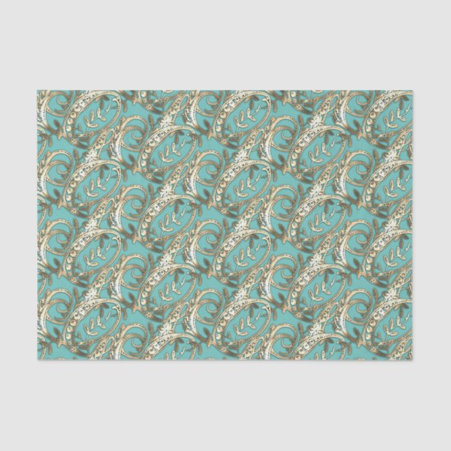 Papel para el tapón con el monograma G de oro de o (Anverso)