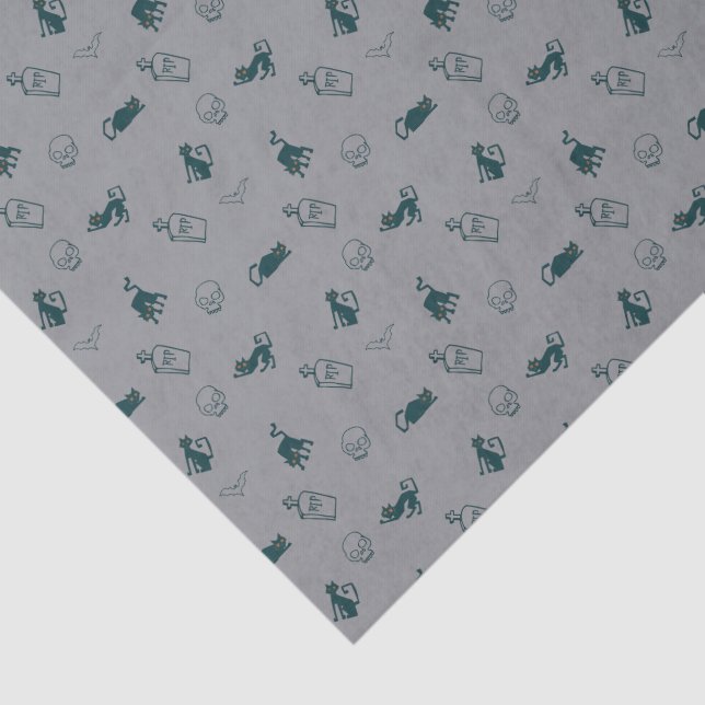 Papel para el Tejido de Halloween para gato negro  (Detalle)