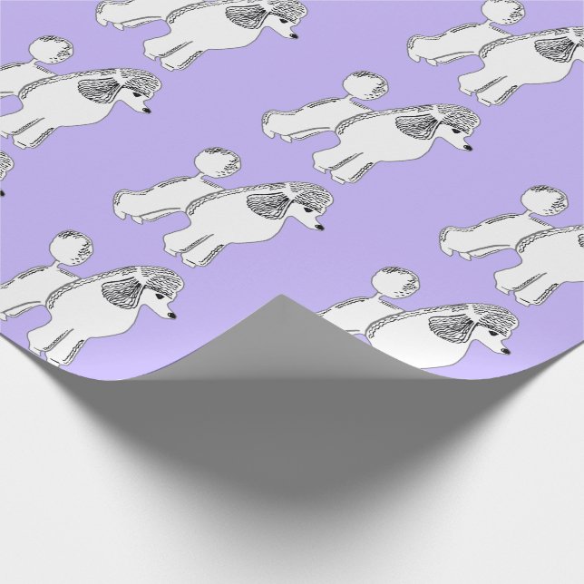 Papel para envolver de lino de fideos blancos está (Esquina)