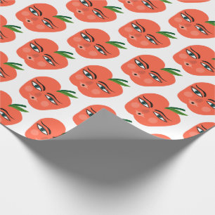 Papel para envolver de regalo de las manzanas dulc