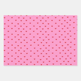 Papel para envolver el corazón romántico