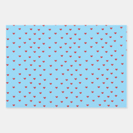 Papel para envolver el corazón romántico