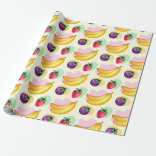 Papel para envolver frutas tropicales