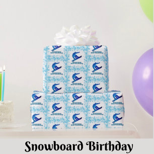 Papel para envolver regalo de cumpleaños de Snowbo