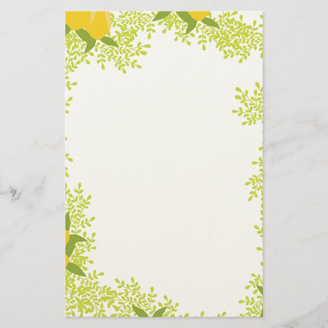 Papel para Escribir Fresco y Alegre (Anverso)