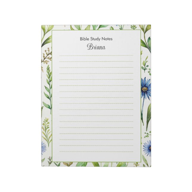 Papel para Estudio Bíblico Cuaderno Personalizado (Lado Izquierdo)