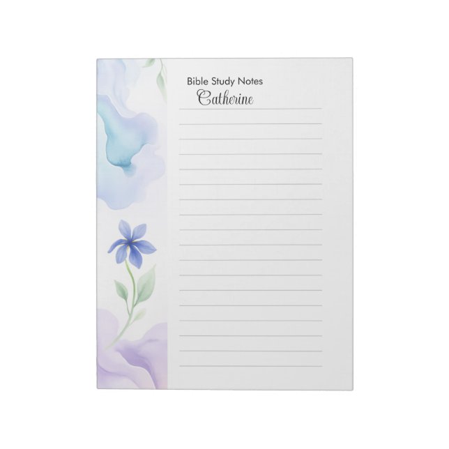 Papel para Estudio Bíblico Cuaderno Personalizado (Lado Izquierdo)