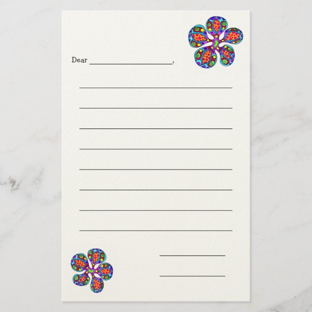 Papel para niños en blanco (Anverso)