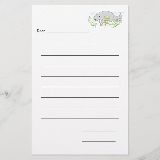 Papel para niños en blanco (Anverso)