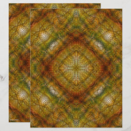 Papel para Scrapbook Jardín Sereno ET Hoja a 2 Lad