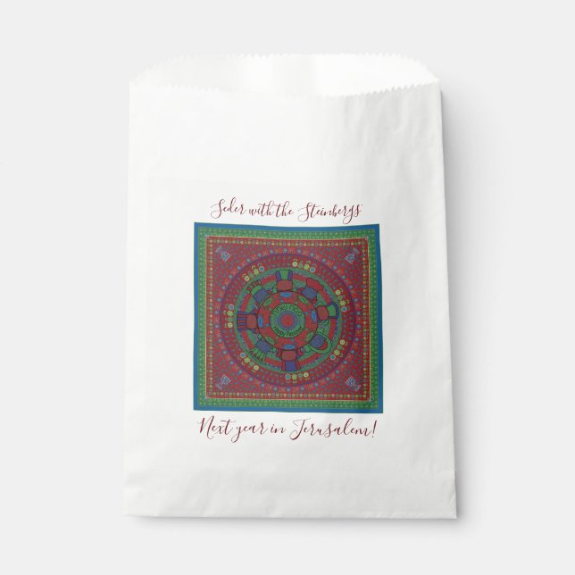 Papel Pascua La Bolsa De Favor Del Partido Afikomen De L (Anverso)