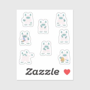 Papel Pegatina de Yeti juguetón