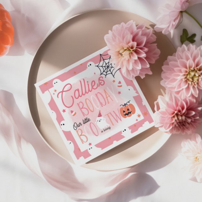 Papel Pequeño Boo dando vuelta a la servilleta de cumple (Subido por el creador)