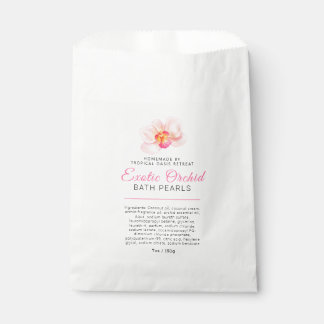 Papel Perlas de baño ingredientes de orquídea bolsa de p