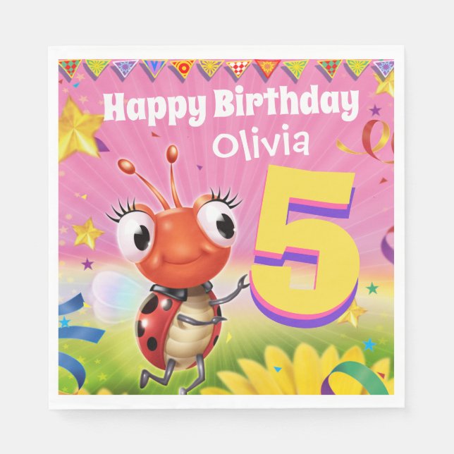 Papel Personalizado chica de la servilleta del periódico (Anverso)