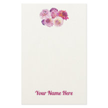 Papel personalizado de dalias deslumbrantes