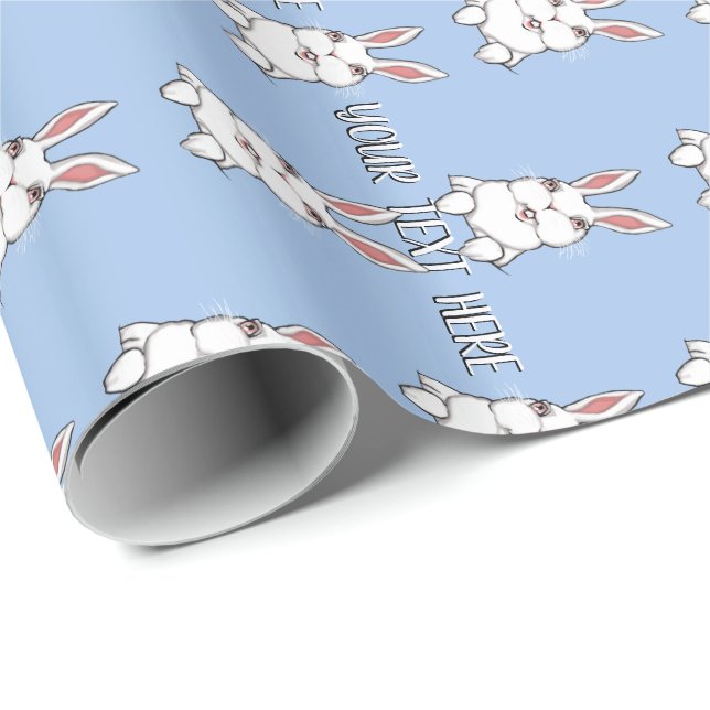 Papel personalizado de envolver de conejitos de Se (Esquina del rollo)