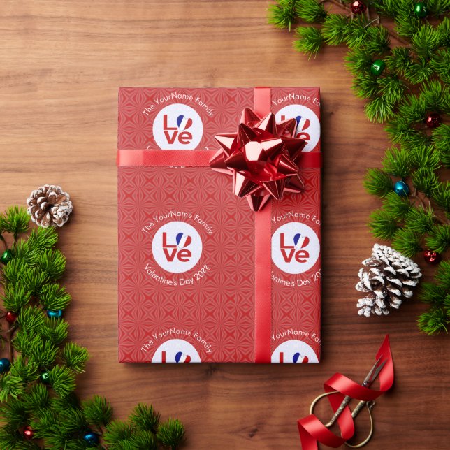 Papel Personalizado de Regalo con Bandera Francesa (Regalo de vacaciones)