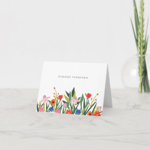 Papel Personalizado Floral Colorido Doble