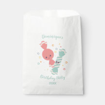 Personalizado Kawaii Sonriente Bolsa de Favor del 