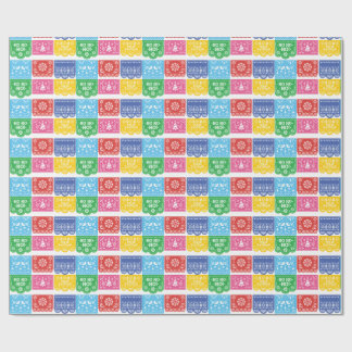Papel Picado Christmas Wrapping Paper