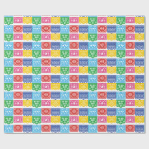Papel Picado Papel de Regalo de Navidad