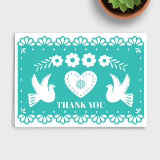 Papel Picado - Tarjeta de agradecimiento