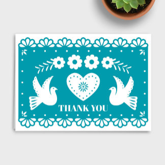 Papel Picado - Tarjeta de agradecimiento