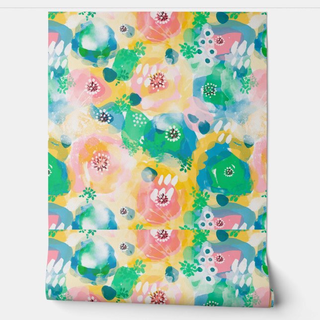 PAPEL PINTADO 油絵調のカラフルなシームレスパターン柄 (Desenrollar)