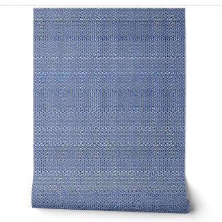 PAPEL PINTADO 藍色の波小紋
