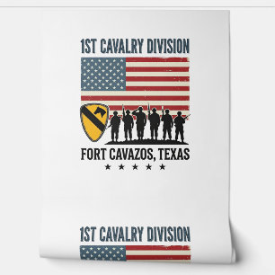 Papel Pintado 1ª División de Caballería Fort Hood Camiseta Milit